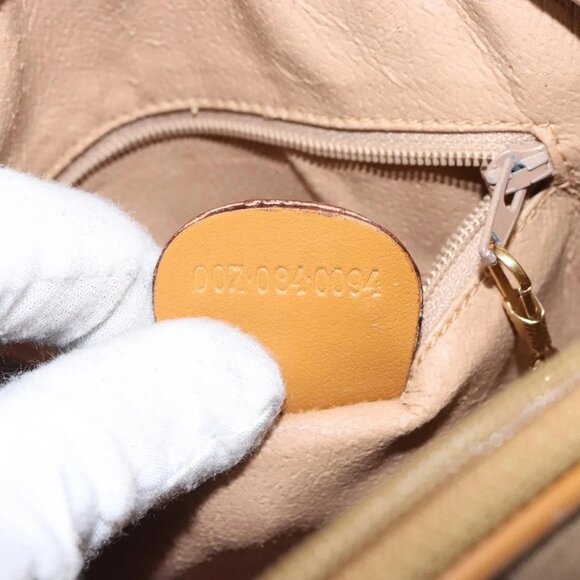 GUCCI Micro GG Supreme Shoulder Bag PVC Beige Gold 007 084 0094 Auth BA4197 - Picture 11 of 16
